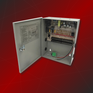 AINSEN 18-Channel 12V DC 20A CCTV Power Supply with Backup Slot